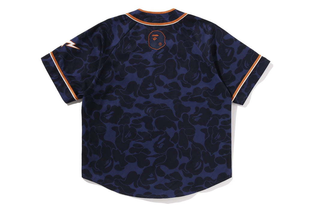 SOLID CAMO MULTI LOGO BASEBALL SS SHIRT | bape.com