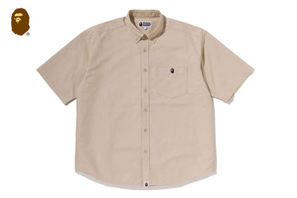 ONE POINT LINE CAMO JACQUARD OXFORD SS SHIRT