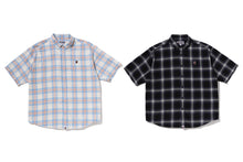 ONE POINT OMBRE CHECK LIGHT FLANNEL SS SHIRT