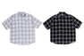 ONE POINT OMBRE CHECK LIGHT FLANNEL SS SHIRT