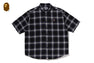 ONE POINT OMBRE CHECK LIGHT FLANNEL SS SHIRT