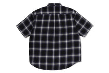 ONE POINT OMBRE CHECK LIGHT FLANNEL SS SHIRT