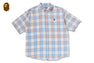 ONE POINT OMBRE CHECK LIGHT FLANNEL SS SHIRT
