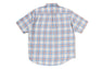 ONE POINT OMBRE CHECK LIGHT FLANNEL SS SHIRT