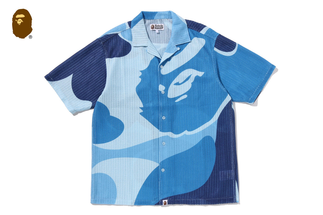 めぁ MEGA ABC CAMO MESH SHIRT | bape.com