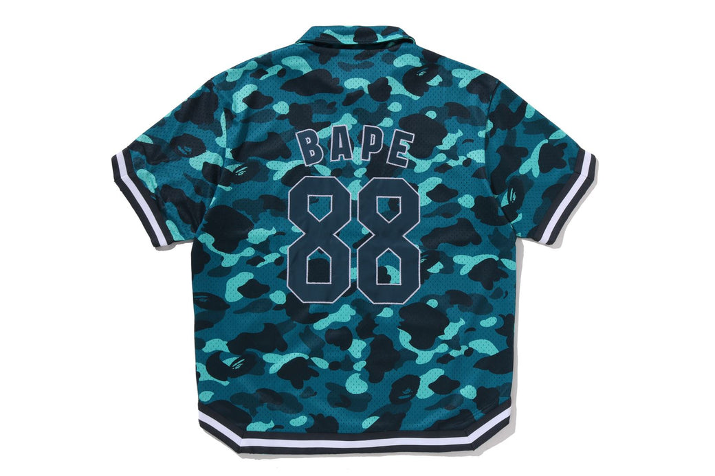 A BATHING APE 長袖デニムカモ柄切り替えシャツ Mサイズ COLOR CAMO WARM UP SS SHIRT | bape.com