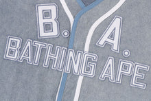 MULTI LOGO DENIM CROPPED BASEBALL SHIRT