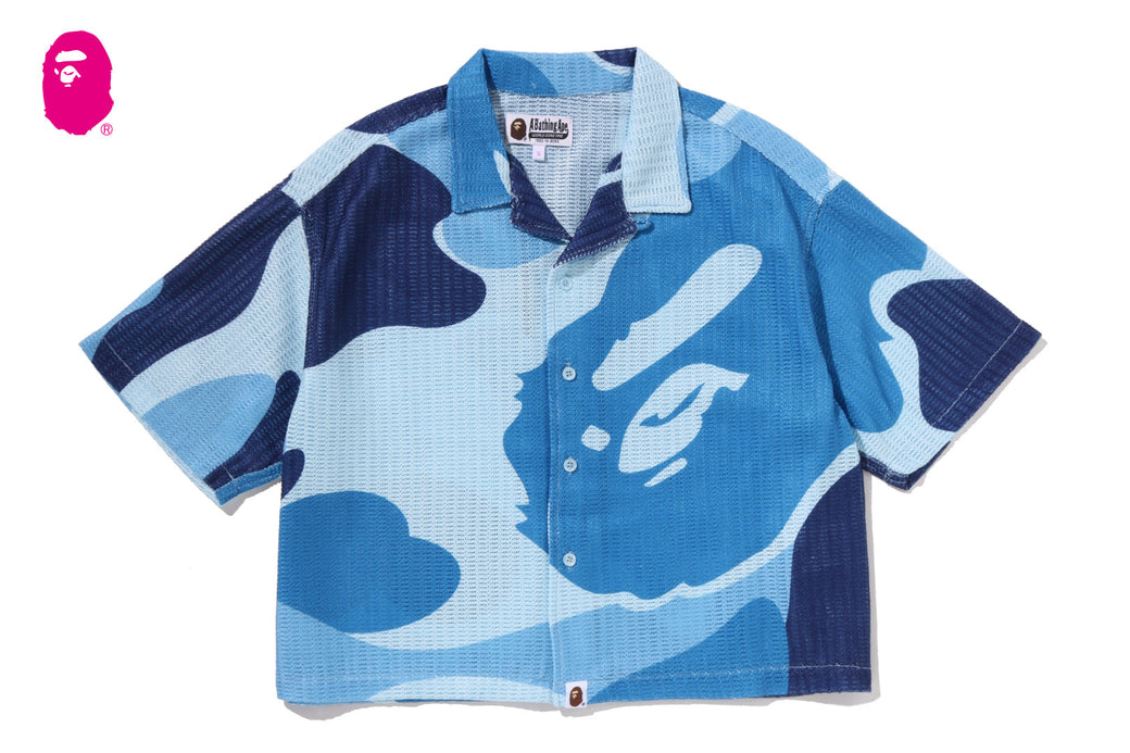 MEGA ABC CAMO OPEN COLLAR SHIRT | bape.com