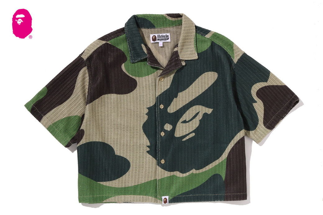 MEGA ABC CAMO OPEN COLLAR SHIRT | bape.com