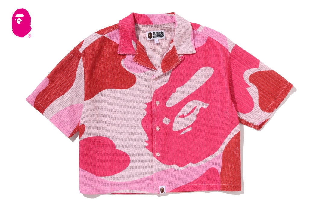MEGA ABC CAMO OPEN COLLAR SHIRT | bape.com