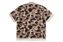 COLOR CAMO MESH WARM UP RELAXED FIT SHIRT
