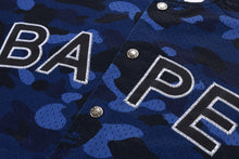 COLOR CAMO MESH WARM UP RELAXED FIT SHIRT