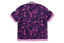COLOR CAMO MESH WARM UP RELAXED FIT SHIRT