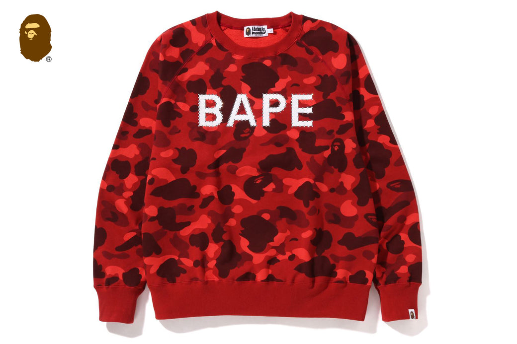 A BATHING APE ラインストーン スウェットトレーナー
