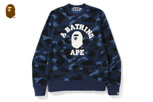 COLOR CAMO COLLEGE CREWNECK