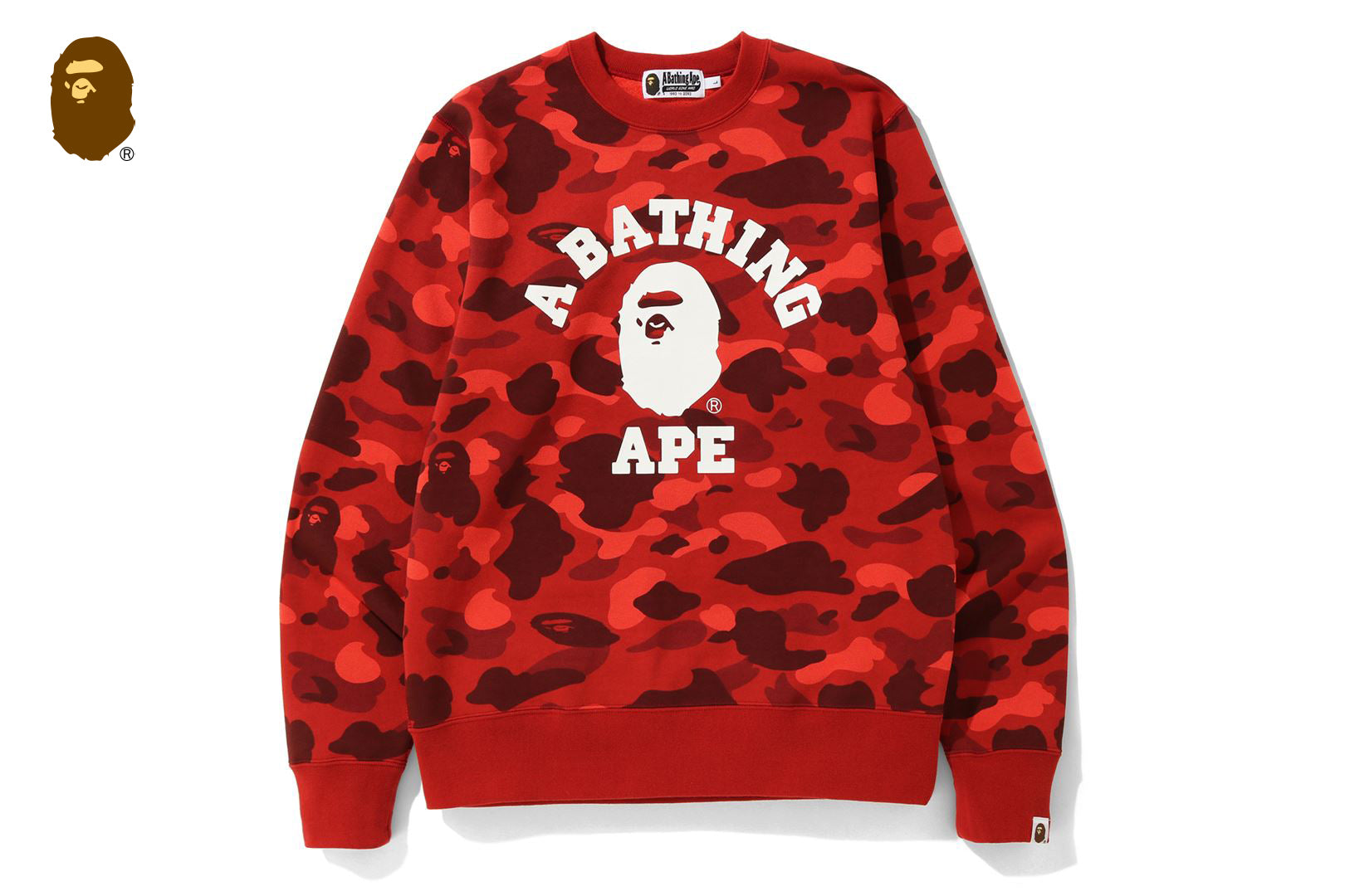 BAPE Japan College Crewneck (FW23) Gray Men's - FW23 - US