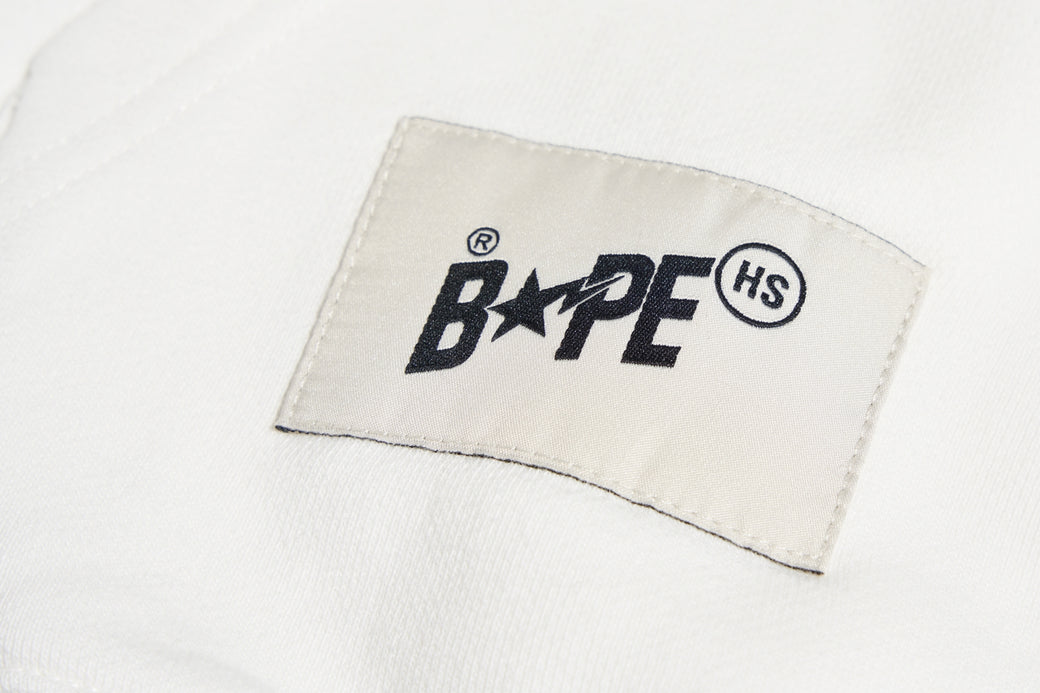 BAPE フェイス エルボーパッチ ヘヴィウェイト クルーネック