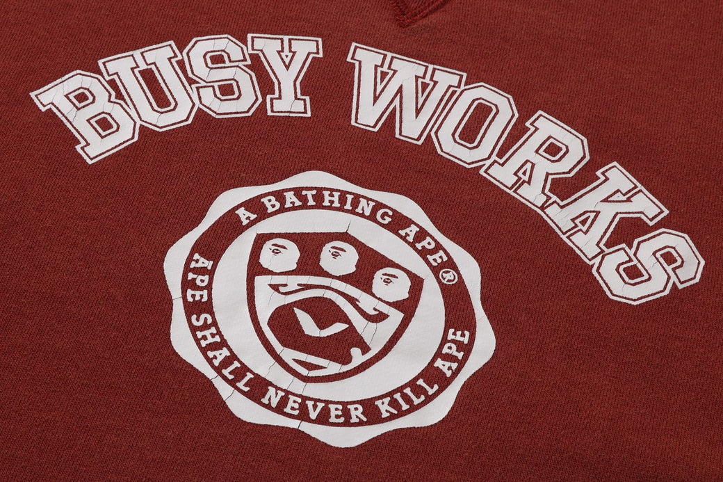 BAPE BUSY WORKS CREWNECK | bape.com