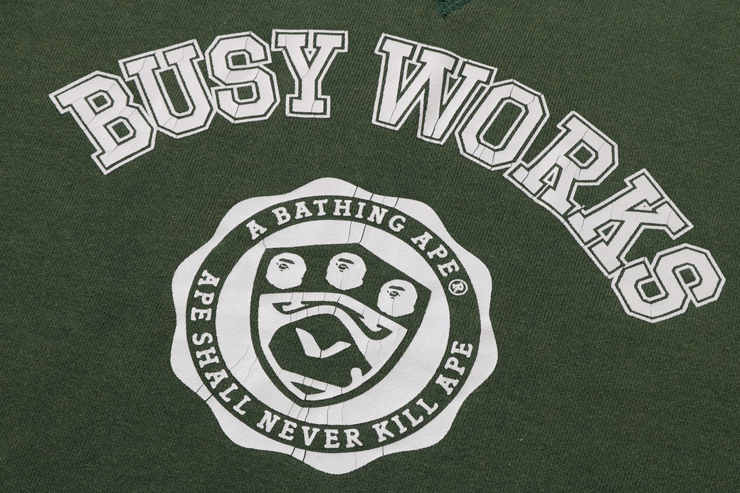 BAPE BUSY WORKS CREWNECK | bape.com