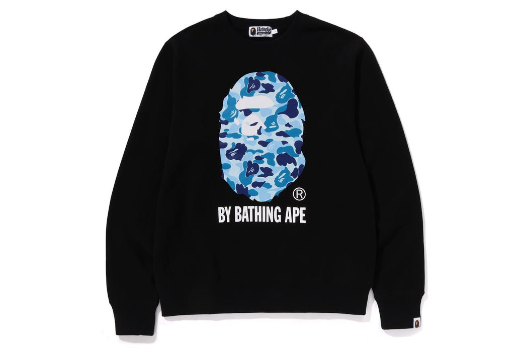 ABC CAMO BY BATHING APE ORGANIC COTTON CREWNECK SWEATSHIRT