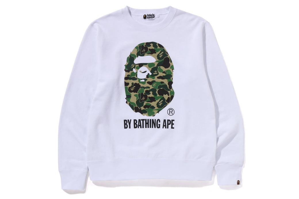 ABC CAMO BY BATHING APE ORGANIC COTTON CREWNECK SWEATSHIRT