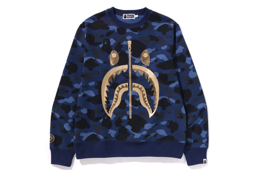 COLOR CAMO SHARK CREWNECK bape