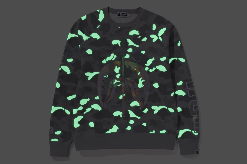 CITY CAMO SHARK CREWNECK bape