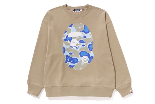 LIQUID CAMO APE HEAD RELAXED FIT CREWNECK SWEAT