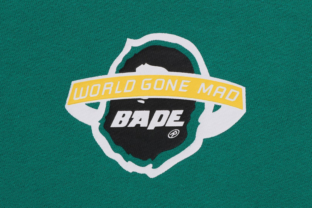 WORLD GONE MAD LAYERED CREWNECK | bape.com