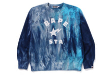 ICE DYE BAPE STA COLLEGE RELAXED FIT CREWNECK