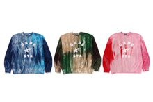 ICE DYE BAPE STA COLLEGE RELAXED FIT CREWNECK