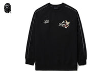 BAPE BLACK EMBROIDERY SWEATSHIRT