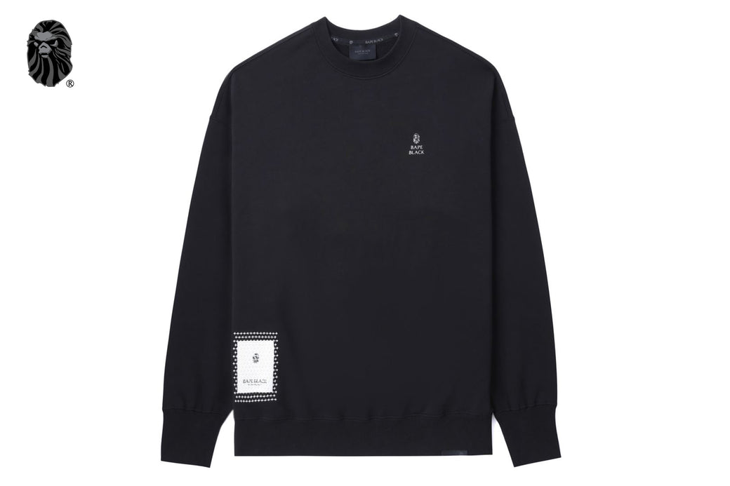 BAPE BLACK EMBROIDERY SWEATSHIRT | bape.com