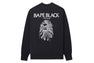 BAPE BLACK EMBROIDERY SWEATSHIRT