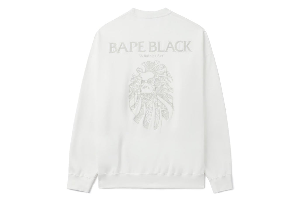 BAPE BLACK EMBROIDERY SWEATSHIRT | bape.com