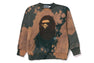 TIE DYE APE HEAD RELAXED FIT CREWNECK SWEATSHIRT