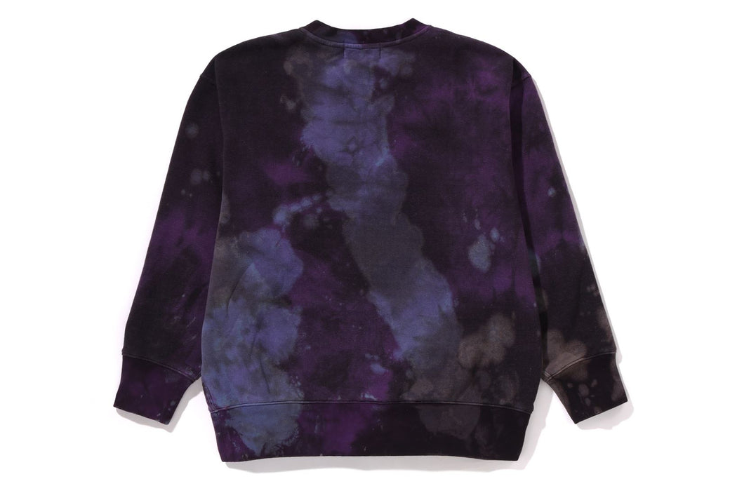 TIE DYE APE HEAD RELAXED FIT CREWNECK SWEATSHIRT