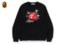 EMBROIDERY STYLE JAPANESE CRANE CREWNECK