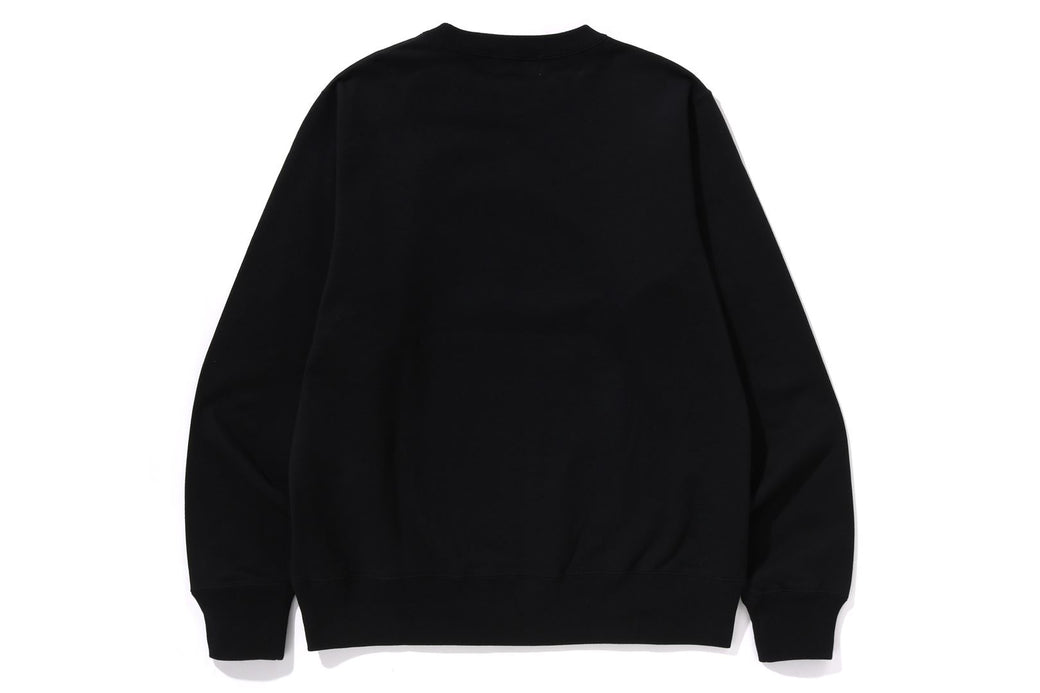 EMBROIDERY STYLE JAPANESE CRANE CREWNECK | bape.com