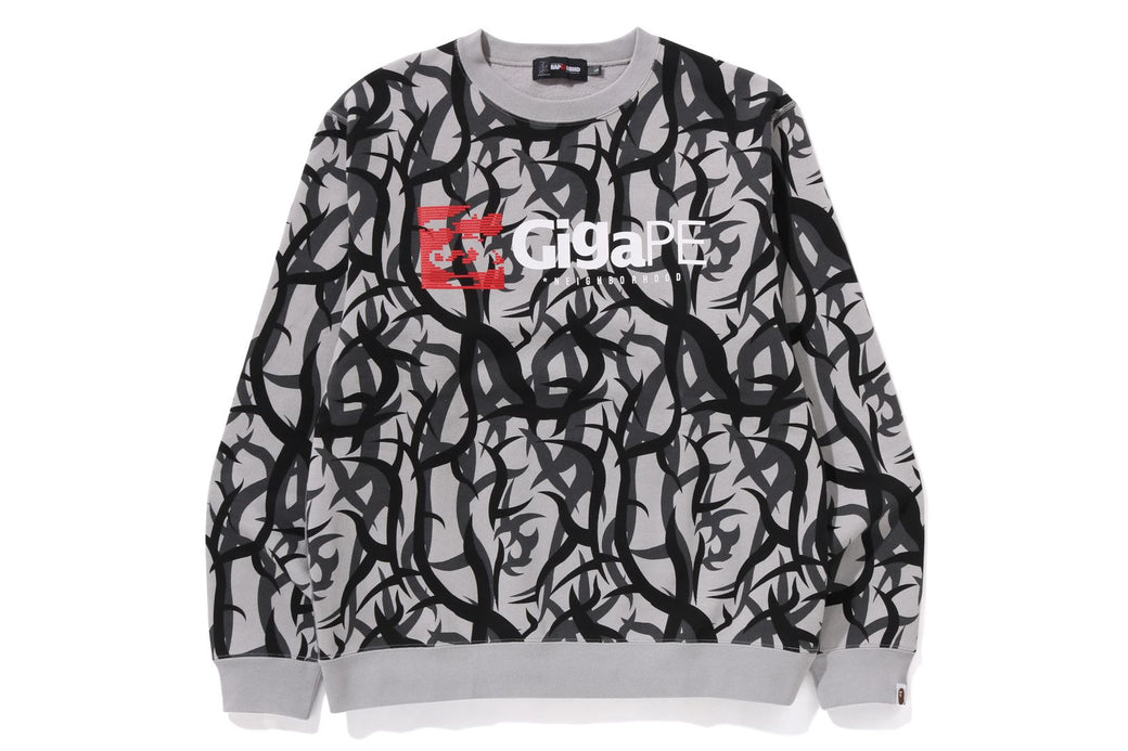 BAPE X NBHD 】TRIAL CAMO GIGAPE CREWNECK | bape.com
