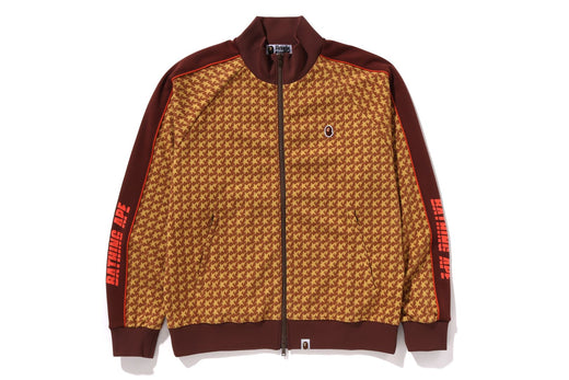 STA HOUNDSTOOTH JACQUARD TRACK JACKET