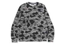 HEATHER GRAY CAMO APE HEAD ONE POINT CREWNECK SWEAT