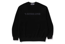 BATHING APE LOGO RELAXED FIT CREWNECK SWEATSHIRT