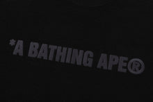 BATHING APE LOGO RELAXED FIT CREWNECK SWEATSHIRT