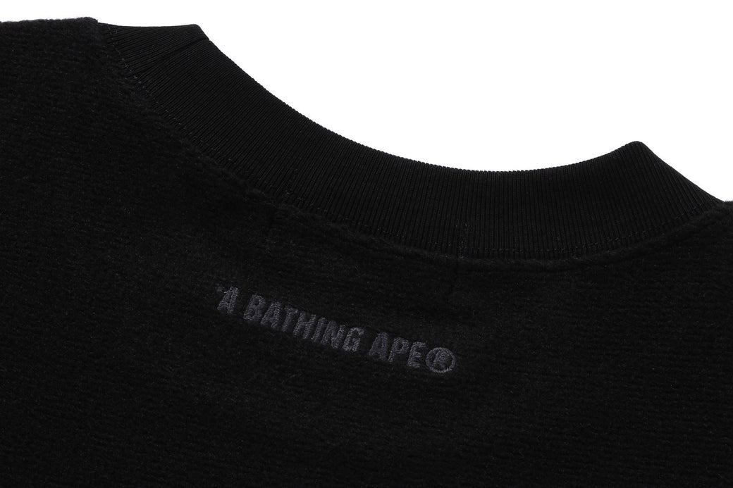 BATHING APE LOGO RELAXED FIT CREWNECK SWEATSHIRT | bape.com