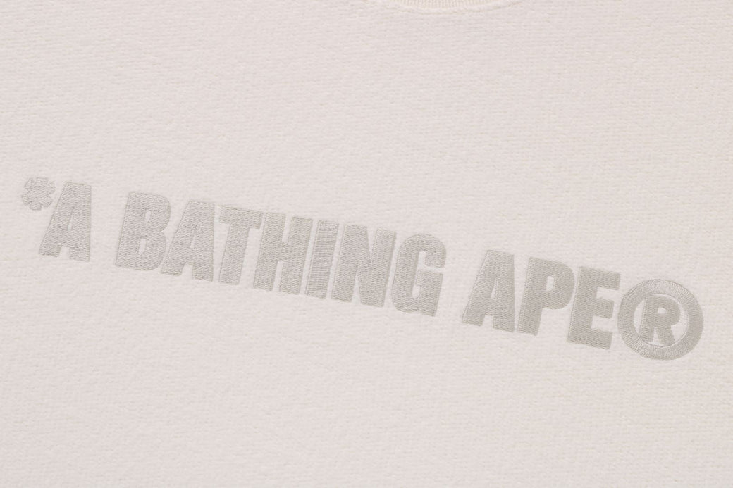 BATHING APE LOGO RELAXED FIT CREWNECK SWEATSHIRT | bape.com