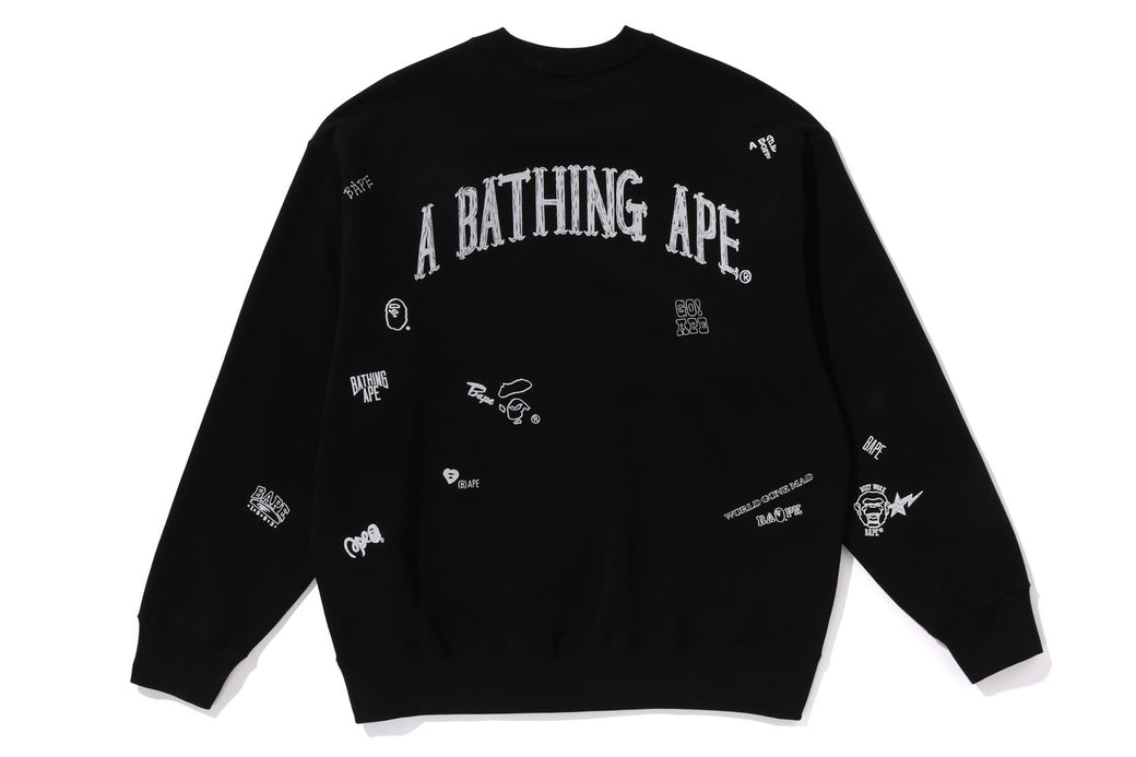 Bape crewneck black best sale