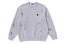 MULTI LOGO RELAXED FIT CREWNECK SWEATSHIRT