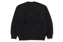 GARMENT DYE LOGO RELAXED FIT CREWNECK SWEATSHIRT