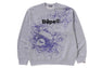 SPRAY PRINT LOGO RELAXED FIT CREWNECK SWEATSHIRT